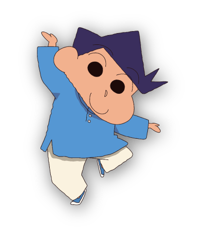 インドの民族衣装を着て踊る風間くんのイラスト